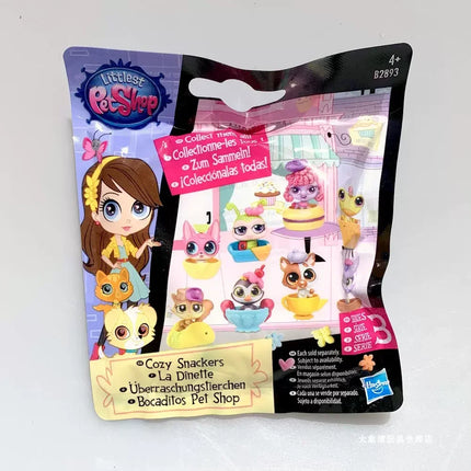 Hasbro Littlest Pet Shop LPS Blind Box Toy Cute Big Eyes Cat Dog Rabbit Model Pendant Animal Doll Mystery Box Toy Children Gift