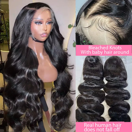 30 40 Inch Body Wave 13x6 Hd Transparent Lace Frontal Wig Human Hair PrePlucked Lace Wigs For Women 13x4 Lace Front Hair Wig