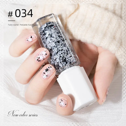 Colorful Water-Base Nail Polish 40 Colors Air Dry Peel Off Nail Art for Manicure DIY Long Lasting Nail Supplies Painting Varnish