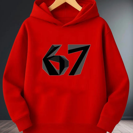 Fun Six Seven 6 7 Meme Design Hoodie for Kids Chaotic Humor Y2k Game Saying Tee Novelty Gift Boys Top Fashion Children's Clothes