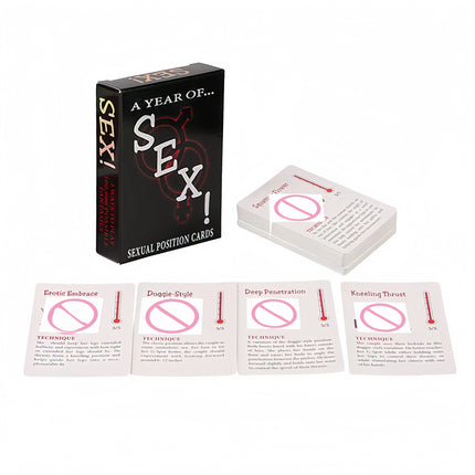 Couple's Game Cards Adult Game Drunken Night Stimulating Sexual Positions Enhanced Intimacy Date Night Card Game TOY Exciting
