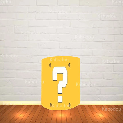 Super Marios Backdrop Kids Birthday Party Baby Shower Photography Background Decor Cylinder Cover for Photo Booth