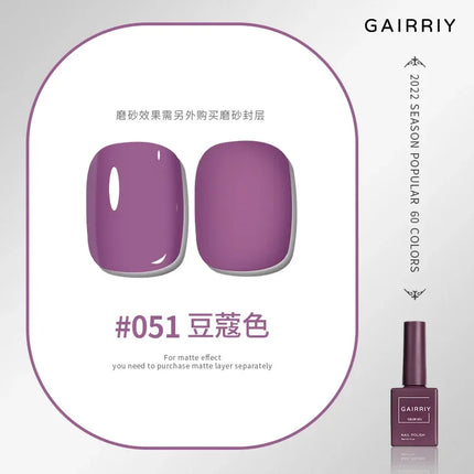 Gairriy 15ml Gel Nail Polish 60 Colors Glitter Soak Off UV LED Semi-Permanent Varnish Nail Art Salon Nail Polish Free Shipping