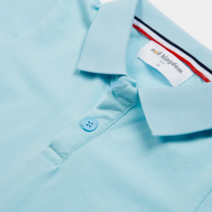 Mudkingdom Boys Polo Shirt Short Sleeve Solid Color Trendy Soft Comfy Lightweight Casual Daily Toddler Tops for Little Boy