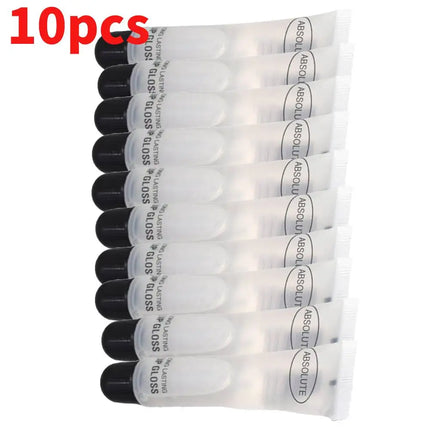 10pcs Big Lips Plumper Moisturizer Plumper Lip Gloss Long Lasting Sexy Big Lips Pump Transparent Waterproof Volume Lip Clear