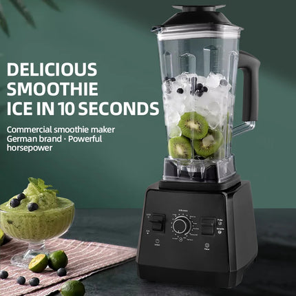 220V Heavy Duty Commercial Blender Juicer Fruit Mixer Professional High Power Food Processor Ice Smoothies BPA Free 2L Jar