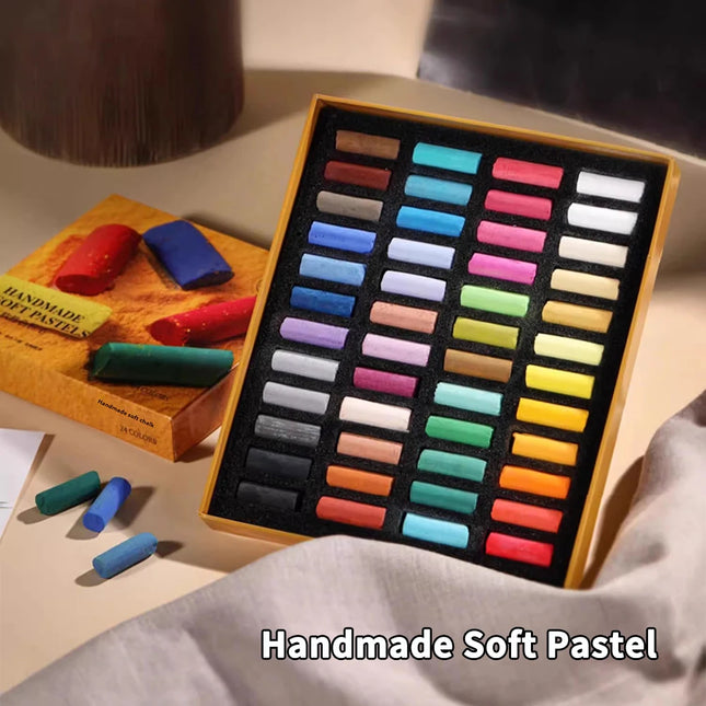 24/36/48 Colors Soft Pastel Stick Colored Crayon Chalk Set for Art Painting Drawing Blending Oil Crayons Pastels Art Supplies