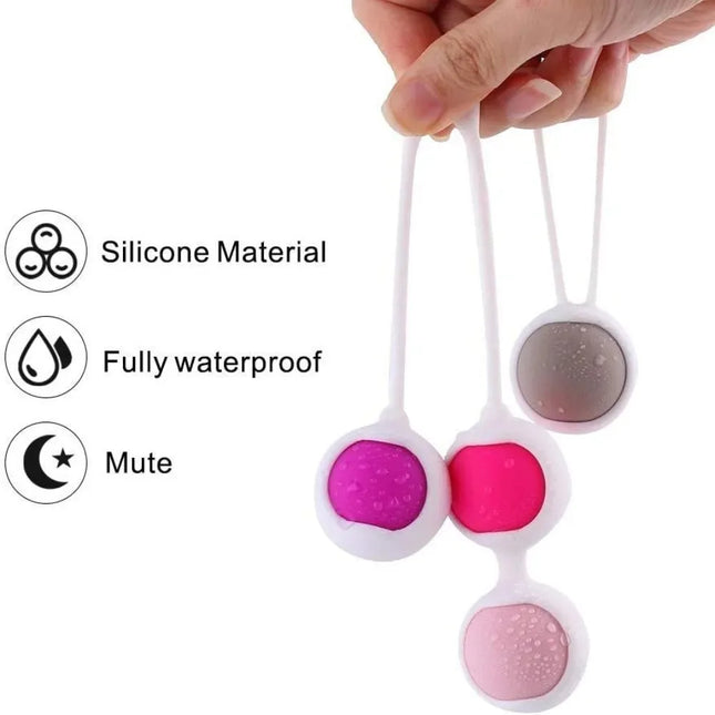 Kegel Balls Tighten 6 Kegel Exercise Weights Exercise Kit Pelvic Floor Muscles Trainer Vaginal Tight Shrink Exercise for Women