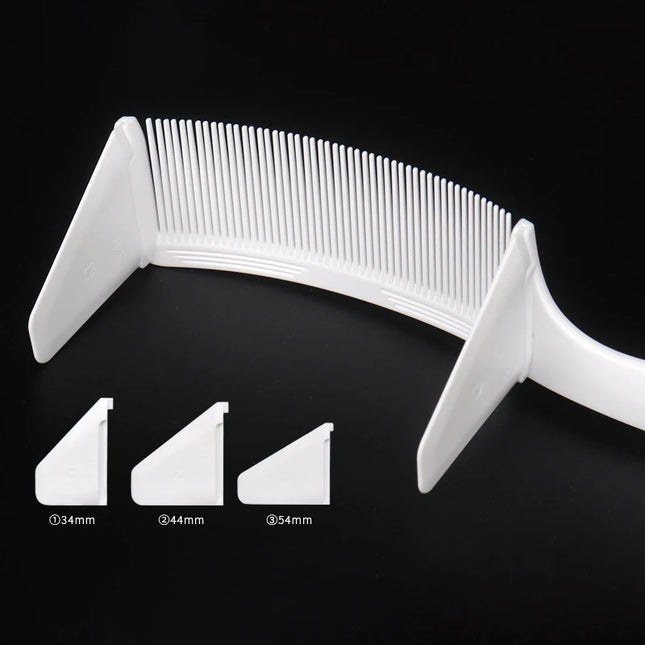 1 new professional barber hair cutting curved positioning comb heat-resistant flat top comb - perfect for real hair wigs