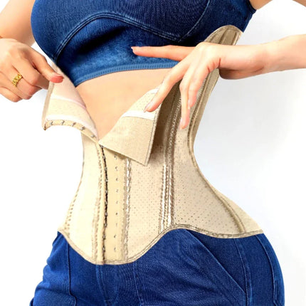 Slimming Sheath Latex Rubber Waist Trainer Cincher Corset Shapewear Belly Body Shaper Modeling Strap Fajas Colombian Girdle Belt