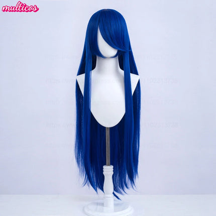 High Quality Anime 100Cm Long Staight Cosplay Wig Black White Red Pink Brown Gold Blue Blonde Purple Heat Resistant Hair Wigs
