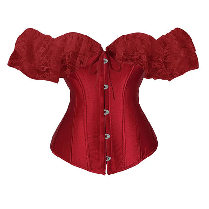 Lace Corset Top Women Shapewear Fajas Waist Trainer Slimming Lingerie Blouses Body Shaper Woman Corsets Sexy Outwear Shaping Tops