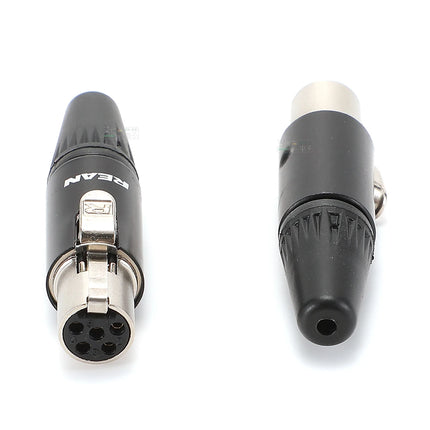 Tiny XLR Cable Connector Male Female 3 4 5 Pin Mini XLR Plug/ Male Socket RT5MP  Wireless Bodypack Headphone Microphone Jack