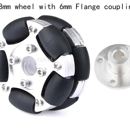 58mm 82mm Aluminum Alloy Omni Wheel 12Kg 15Kg Load Plastics or Metal Wheel ROS Programmable Platform Omnidirectional Sport Wheel
