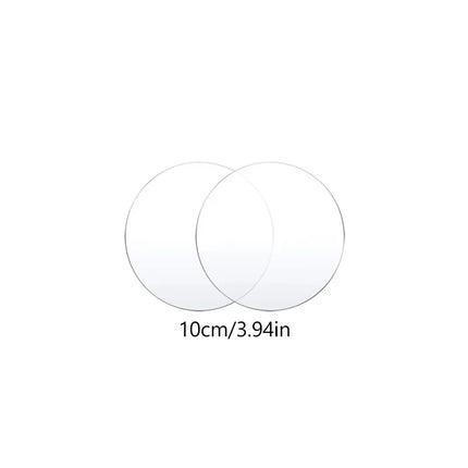 2 Pieces Acrylic Cake Pans Round Happy Birthday Cake Boards Clear Acrylic Decorations for Cake Baking DIY Desserts and Crafts