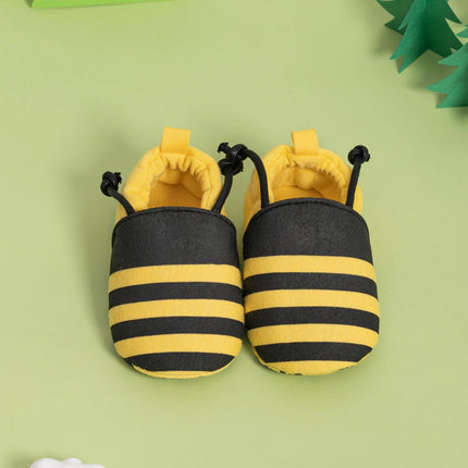 Meckior Newborn Cute Animal Pattern Baby Shoes Bee Baby Boys Girls Soft Shoes Anti-slip No Baby Shoe Loss Casual Moccasin