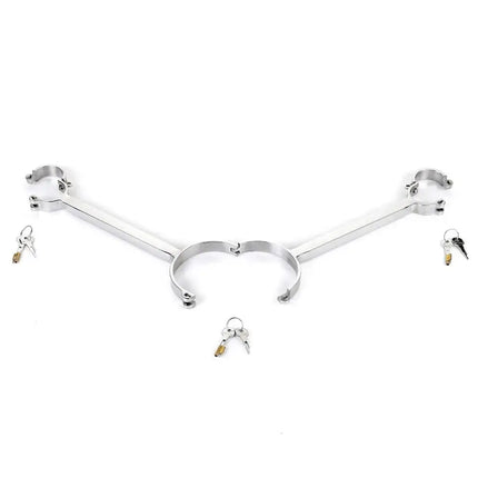 Metal Handcuffs Foot Shackles for Restraint Bdsm Gay Bondage Collar Sex Toys Set Erotic Adult Intimate Games Couple Accessories