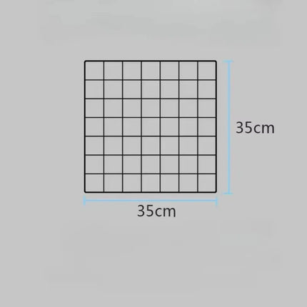 Modern Grid Display Rack Metal with Base Storage Rack Grid Frame Jewelry Booth Rack For Grid Panel