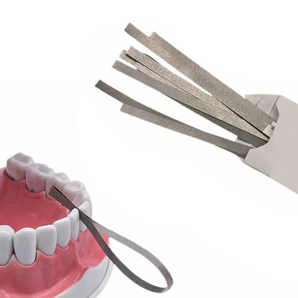 MICRODONT Dental Polishing Strips 3 Types Stainless Steel Abrasive Sanding Saw Stick Orthodontic Polyester Fiber Finishing Tools