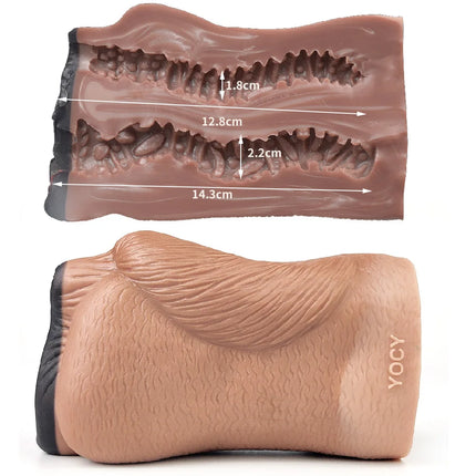 YOCY Men's Silicone Animal Masturbator Fantasy Stroker Anal Vaginal Penis Toy Monster Pussy Male Masturbator Fetish Sex Toy 18+