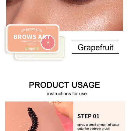 4-color eyebrow styling wax, styling gel, waterproof, natural, long-lasting, transparent eyebrow soap, eyebrow styling cream