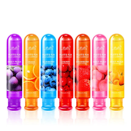 Edible Lubricant Strawberry Fruit Flavor Lubricant Lube Water Based Lubricant for Oral Sex Anal Sex Vagina Sex Masturbation 80g