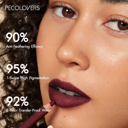 1 Pcs Matte Lip Liner Pencil, Multiple Red Brown Tones Lipstick Pen, Define Lip Lines, Smooth To Slide, Perfect Birthday Gifts