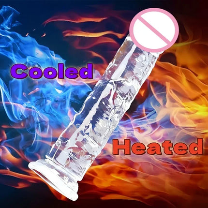 Anal Butt Plug Jelly Big Dick Soft Dildo Masturbator Realistic Soft Jelly Suction Cup Penis Adult Sex Toy for Women and Men 18+