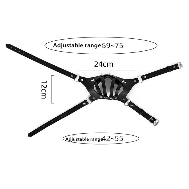 Dog Slave Leather Half Face Muzzle Mask Adult Games Sex Toys for Men Gay Puppy Play BDSM Bondage Restraint Fetish Rivets Hood
