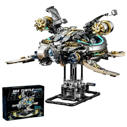 13097 Mechanical Turtle Building Blocks DIY MOC Model Desktop Decor Adult Collectible Gift Birthday Holiday 1277PCS