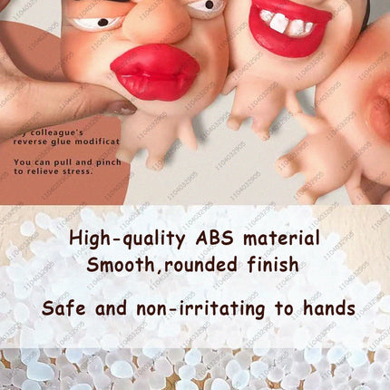 Funny Pimple Popper Squishy Toy Fast Rebound Squeeze Face Model Stress Relief Fidget Toys for Adults & Kids Funny Gag Prank Gift
