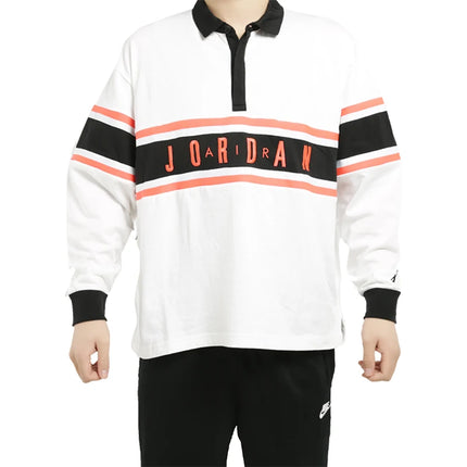 Nike Official Authentic JORDAN Men's Fashion Casual Knit Sport Long-sleeve T-shirt BQ5670-100