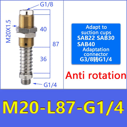 SAB series vacuum suction cup SAB22/30/40/50/60/80 industrial parts mechanical arm corrugated strong suction cup nitrile rubber
