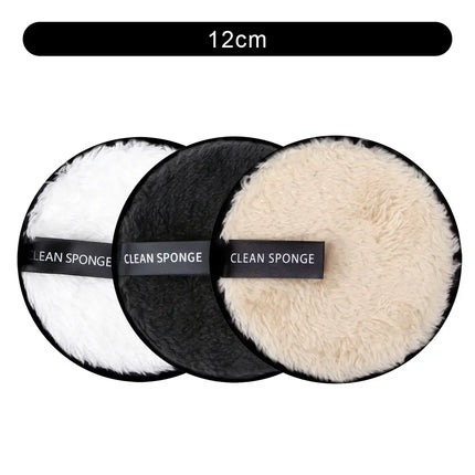 3Pcs Reusable Make Up Remover Pads Cotton Wipes Face Cleansing Sponge Cosmetics Microfiber Washable MakeUp Towel Skin Care Tools