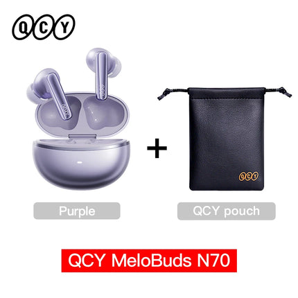 QCY HT18 MeloBuds N70 Wireless Earbuds Bluetooth 6.0 Hi-Res LDAC Earphones Adaptive ANC Dual-driver Headsets in-Ear Detection