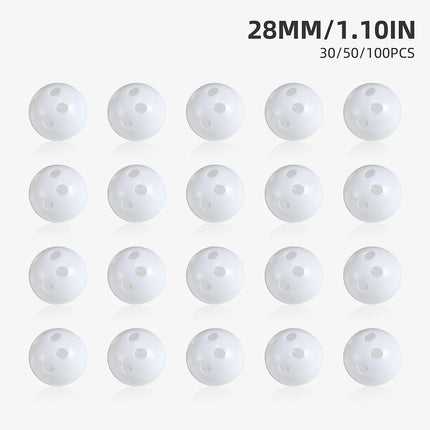 30/50/100pcs Plastic Rattle Bell Balls Squeaker Pet Baby Toys DIY Rattle Beads Noise Maker Repair Fix Dog Plush Doll Accessories