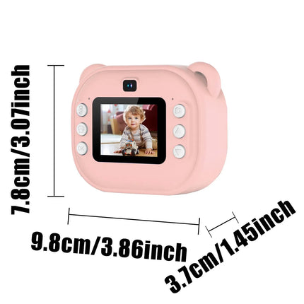 Kids Camera Instant Print Photo, Portable Thermal Printing Camera Toy with HD Digital Video, for 3-12 Years Old Boys Girls