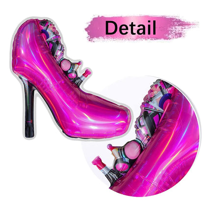 Lipstick Balloon Large Lip Heart Foil Balloons for Spa Makeup Girl's Party Decors Bridal Shower Wedding Valentine's Day Supplies