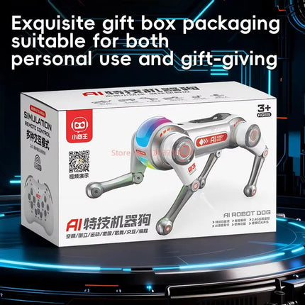 New Dual Remote Controlai Voice Interactive Toy Dog Programming Acrobatics Stunt Expert Children'S Toy Boy