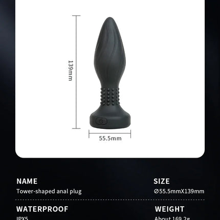 Vibrating LED Anal Plug Wireless APP Women Butt Plug Prostate Massager for Men Vibrating Adult Sex Toy Anal Vibrator for Couples