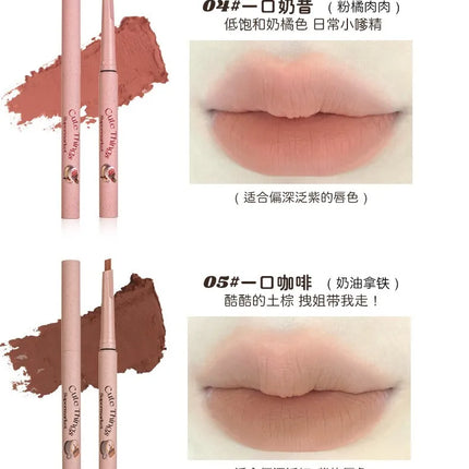 FLORTTE Lip Liner Pencil Matte Lipstick Long Lasting,Smooth Application Mechanical Lip Liners Pencil