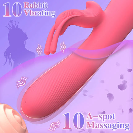 Rabbit Vibrator Women Panties Vibrator G-Spot Vagina Clitoris Dual Vibration Stimulator Female Masturbator Sex Toy for Women 18+