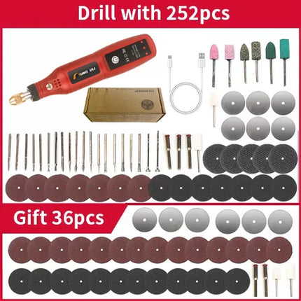 USB Rechargeable Cordless Engraving Pen Wireless Electric Drill Rotary Tool for Jewelry Glass - Portable Handheld Engraver