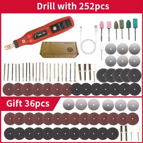 USB Rechargeable Cordless Engraving Pen Wireless Electric Drill Rotary Tool for Jewelry Glass - Portable Handheld Engraver