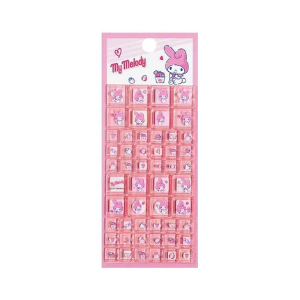 Kawaii Sanrio Hello Kitty 3D Solid Stickers Creative Cartoon Kuromi Diy Diamond Stickers Mobile Phone Decoration Children's Toys