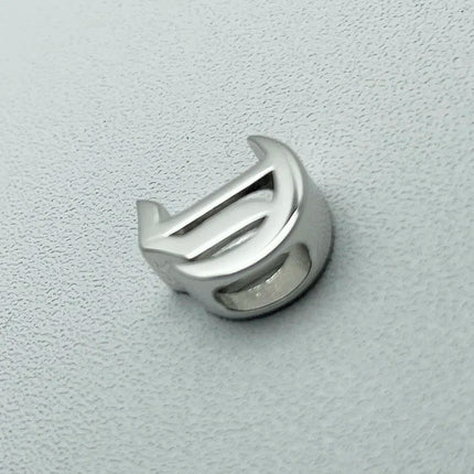 Unique Real 925 Sterling Silver Old English Letter A-Z Initial Charm Pendant For Women Girls Men Spiriti Jewelry Gift For Friend