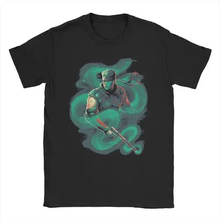 Men Women MGS1 Solid Snake Game T Shirt Metal Gear Cotton Tops Funny Short Sleeve O Neck Tees Classic T-Shirts