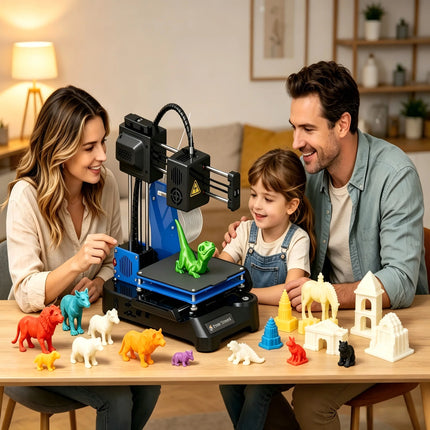 Easythreed K7 Portable Mini Desktop 3D Printer Household DIY Model Making 3D Printing Machine Entry Printer for Beginners & Kids