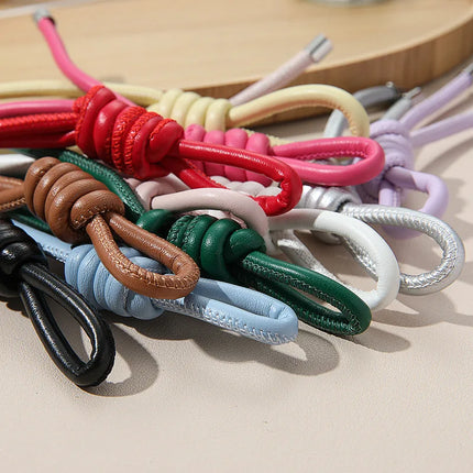 New PU Leather Rope Hanging Decoration Fashion Key Chain Mobile Phone Hanging Rope Bag Hanging Decoration Car Key Ring