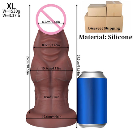 Huge Horse Dildo Thick Anal Plug Realistic Penis Soft Silicone Dick Toy Muscle Dildos Vaginal Massage Dilator Sex Toys Women Men